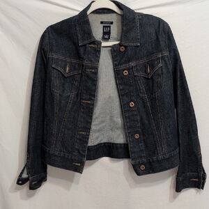 GAP Women's Dark Blue Jean Jacket